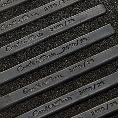Sketching Carre Crayons - Black 2B (Pack of 12) 2
