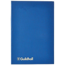 - Ref 31/2-10Z - Guildhall - Account Book, 298 x 203mm, 2 Debit and 10 Credit Columns, 80 Pages of 95gsm Ledger Quality Paper, Hardback Blue Vinyl