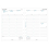 A5 Week on two pages column format English 2024 diary, White 2