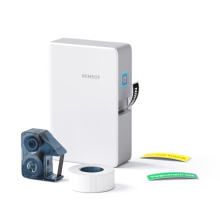 B18 Portable Label Maker, Wireless Bluetooth Connection, Mobile Editing, Support Color Printing, Mini Sticker Printer for Labeling Office Files, White