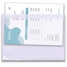 200 x A4 Plain Document Enclosed Wallet (328 x 230 mm) | Peel & Seal Clear Plastic Envelopes/Sleeves/Pockets/Wallets | Attach Invoices, Packing Lists