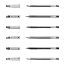 G-TEC-C4 Gel Rollerball Pens Ultra-Fine Tip 0.2 mm Pack of 6 Black
