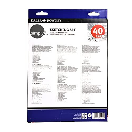 Daler-Rowney Simply Sketching Pencils, Technique Set, 40pcs 1