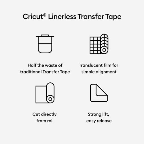 Cricut Linerlose Transferfolie (75 ft) Transparent 2