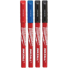 INKZALL Ultra Fine Tip Pen Assorted Colours (Pack 4)