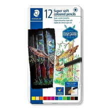 149C M12 Design Journey Super Soft Colouring Pencils - Assorted Colours (Tin of 12)