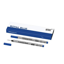 Rollerball Refills (F) Royal Blue 124501 – Refill Cartridge with a Fine Nib for Rollerball Pens – 2 x Blue Pen Refills