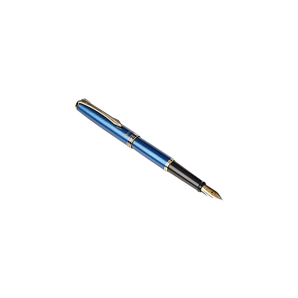Pentel Sterling Fountain Pen Sapphire Barrel With Gift Box
