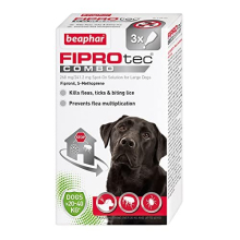 | FIPROtec COMBO for Large Dogs (20–40kg) | Kills Fleas, Flea Eggs & Ticks | Stops Fleas Multiplying on Pet and in Home | Vet Strength Treatment |
