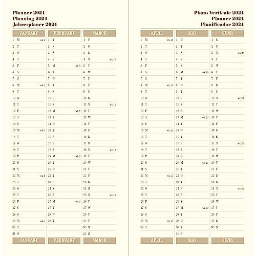 Letts Sovereign Slim week to view 2024 diary - black 2