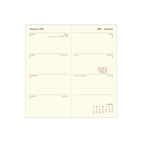 Letts Lexicon Slim 2024 week to view diary with appointments - black 2