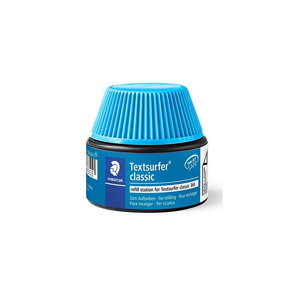 Photos - Felt Tip Pen STAEDTLER 488 64-3 Textsurfer Classic Highlighter Refill Station for 364-3 - Blue Ink  (1 x 30ml Refill Station)