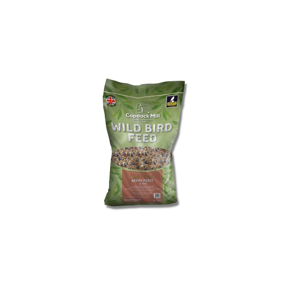 Wild Bird Seed 12.75kg â Signature Collection Berry Feast Wild Bird Food â All Year-Round Bird Seed â 100% Natural Ingredients Including Peanuts