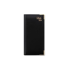 Letts Lexicon Slim 2024 week to view diary with appointments - black