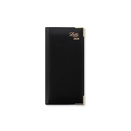 Letts Lexicon Slim 2024 week to view diary with appointments - black