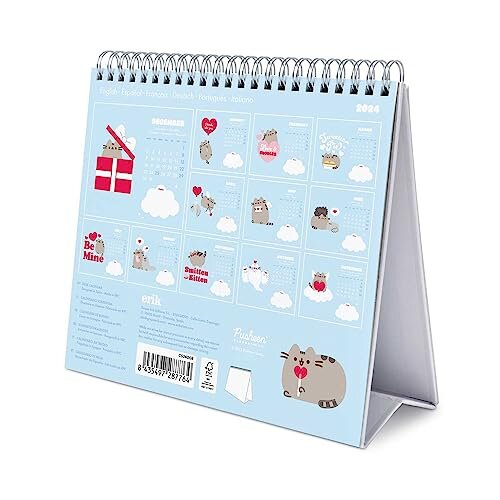 Pusheen Desk Calendar 2024 Desktop Calendar 2024 8 x 7 inches 20