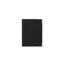 Letts Connoisseur Mini Pocket week to view 2024 diary - black
