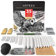 Drawing Kit for Adults, Set of 35 Sketching Tools and Detailing Accessories, Art Supplies for Professional, Student, and Hobbyist Drawing