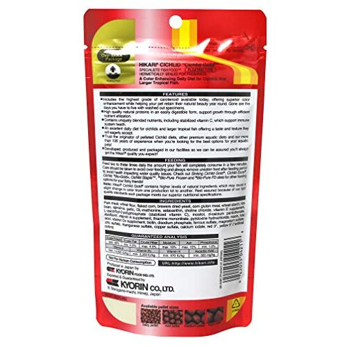 Hikari 8.8-Ounce Cichlid Gold Floating Pellets for Pets, Mini 1