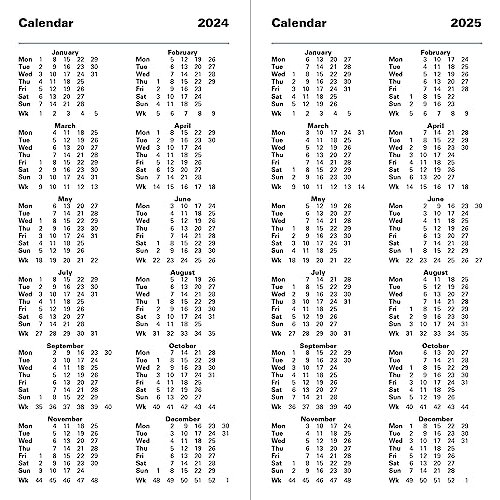 Letts Principal Slim week to view 2024 diary - blue 1