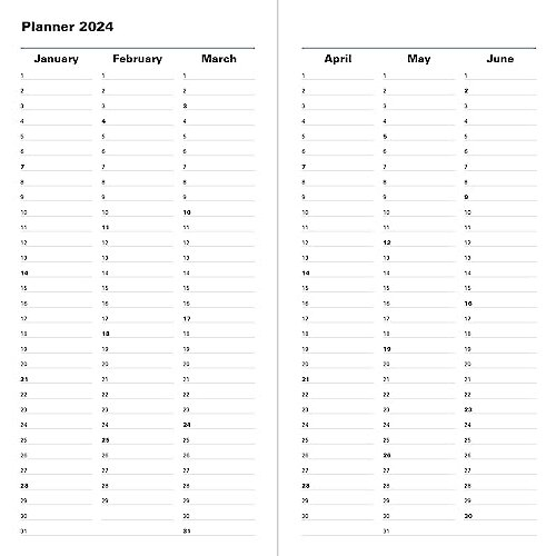 Letts Principal Slim week to view 2024 diary - blue 2