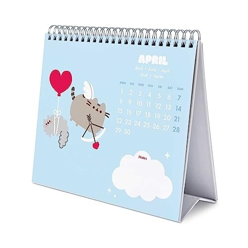 Pusheen Desk Calendar 2024 Desktop Calendar 2024 8 x 7 inches 20