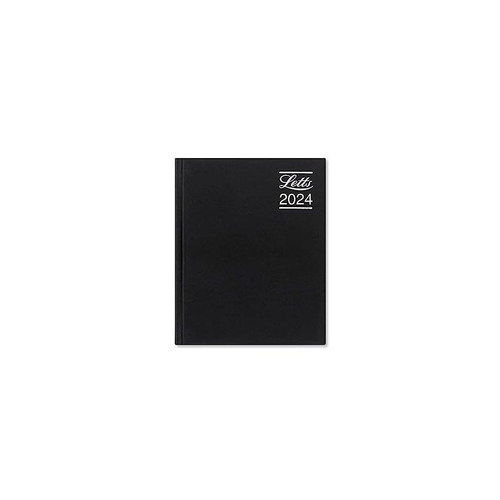 Letts Rhino 2024 diary - A5 week to view with appointments - black