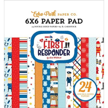 Echo Park Double-Sided Paper Pad 6"X6" 24/Pkg-First Responder