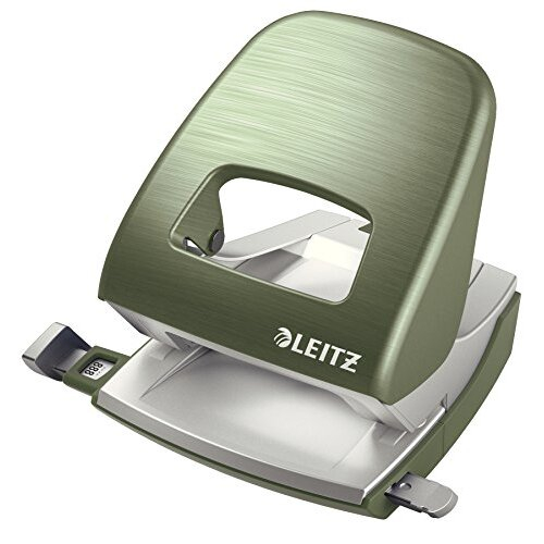 Hole Punch, 30 Sheets, Guide Bar with Format Markings, Metal, Style Range, 50060053 - Celadon Green