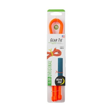 Original Gear Tie, Reusable Rubber Twist Tie, 18 Inch, 2-Pack, Orange