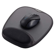 Comfort Gel Mouse Pad with Wrist Rest - Black (K62386AM)