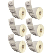 Labels for Labelwriter 6 Roll Pack Labels x 1000 Pieces Per Roll = 6000 Labels, Self-Adhesive, Compatible with LEYF Labelwriter & Seiko Label Printers