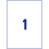 6119 Universal Labels 210 x 297 mm 25 Sheets White 9