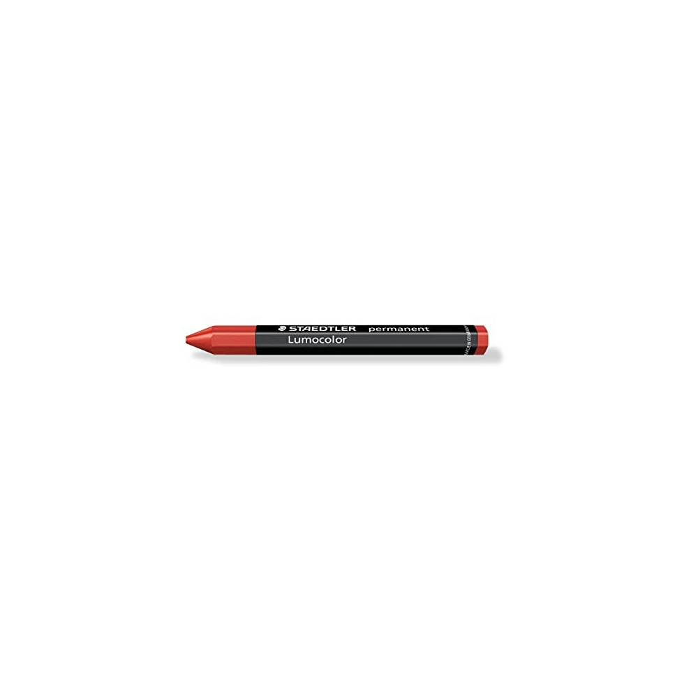Staedtler 236 Lumocolor Omnigraph Marking Crayons Indelible Smudgeproof Ref 2362 [Pack Of 12] Red