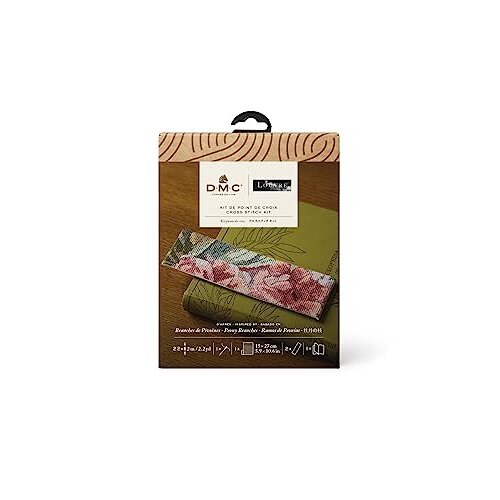 DMC Peony Branches Bookmark Cross Stitch Kit