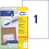 6119 Universal Labels 210 x 297 mm 25 Sheets White 1