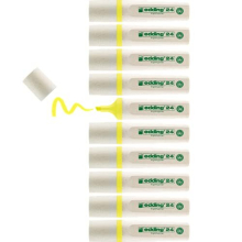 24 EcoLine highlighter - yellow - 10 highlighters - chisel nip 2-5 mm - for quick and easy marking and highlighting of texts and notes - refillable,