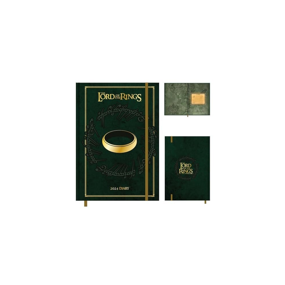 Pyramid International The Lord Of The Rings 2024 Diary, A5 Diary Hard Cover, Week To A View Planner - Official Merchandise