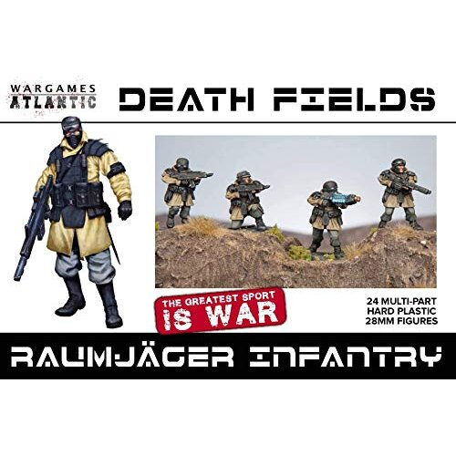 - Death Fields: Raumjäger Infantry (24 Multi Part Hard Plastic 28mm Figures)