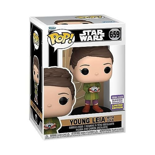 Funko Funko SDCC 2023 (Geteilt): Star Wars POP! Junge LEIA mit LOLA