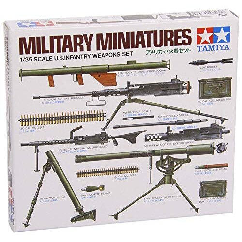 Tamiya 300035121 – 1:35 Diorama Set US Infantry Weapons
