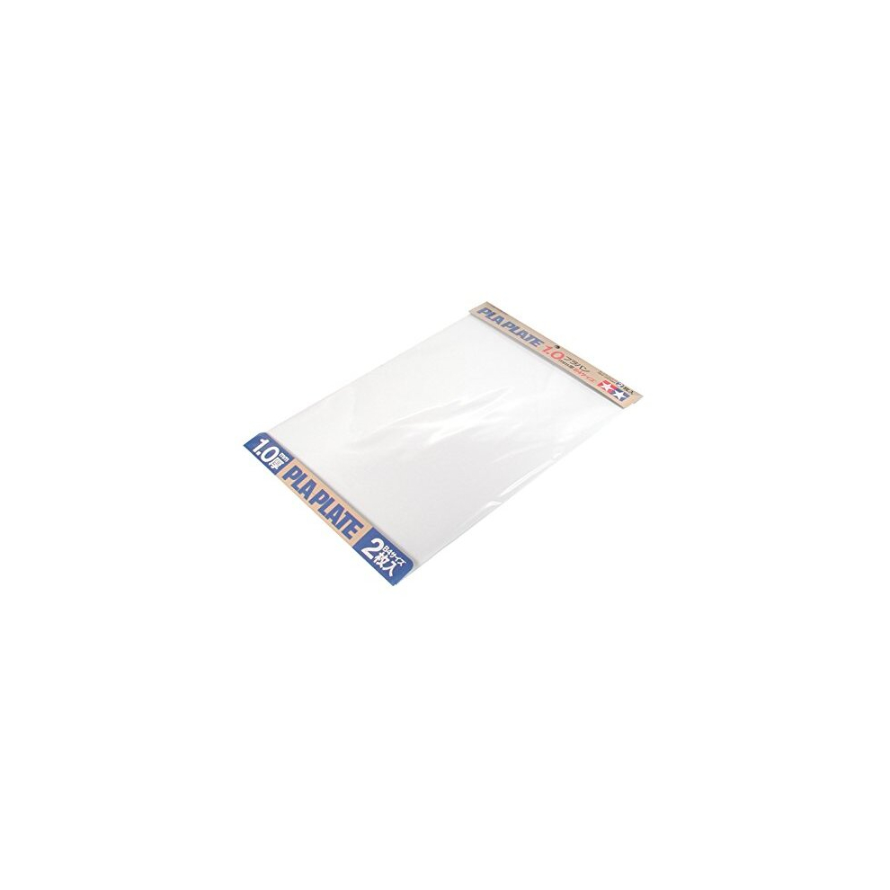 70124 Plastic Plate 1.0 mm Pack of 2 257 x 364 mm White