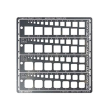 Modelovac ctvercov ablona Tamiya 74156 1-10 mm (4) Polyetylenov prsluenstv pro tvorbu modelu
