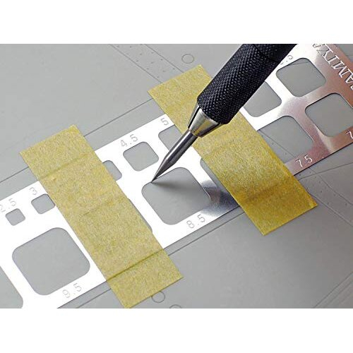 Tamiya 74156 Modelling Square Stencil 1-10 mm (4) Polyethylene Model Making Accessories 2