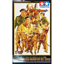 300032526 - WWII figure set British infantry in Europe, military kit 1:48