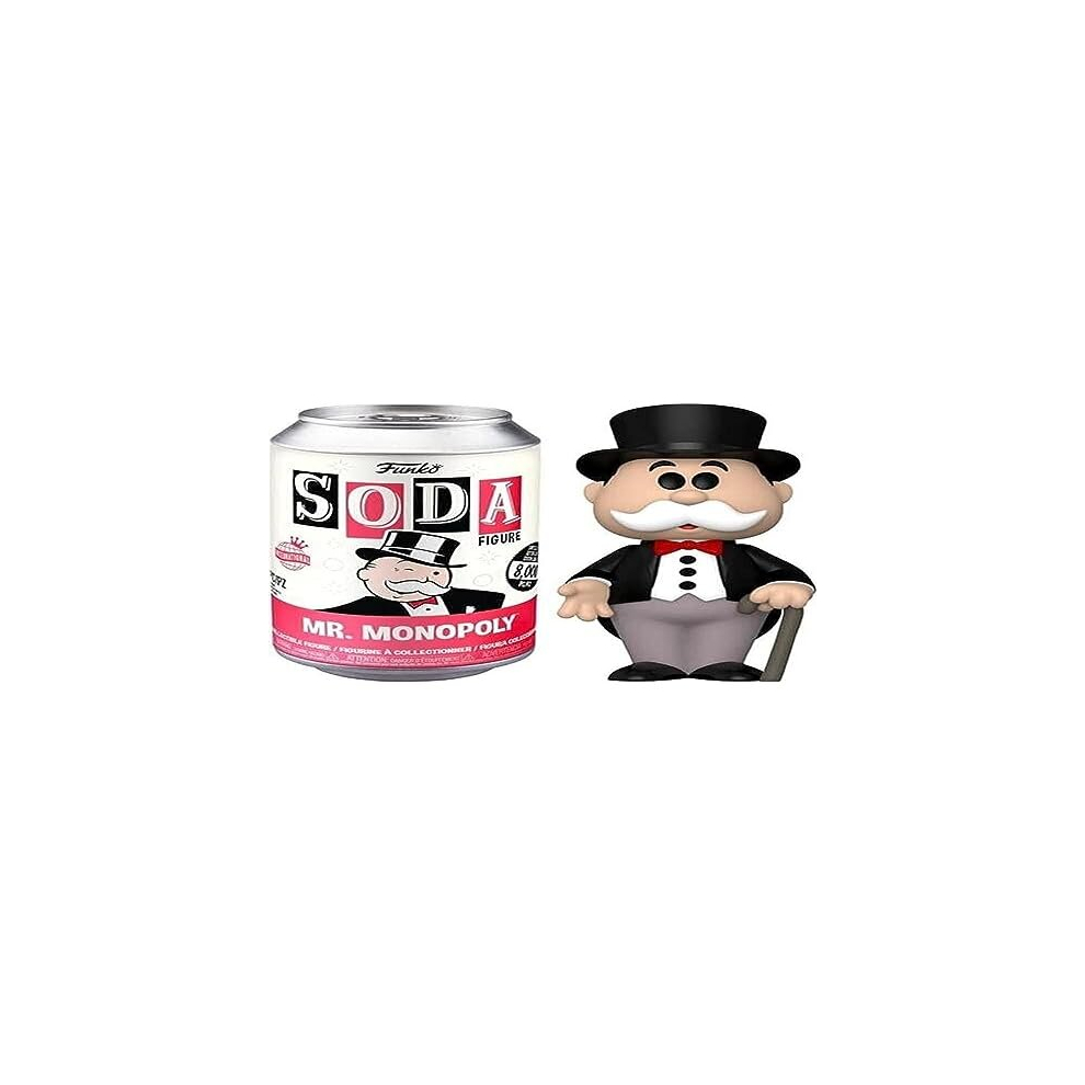 Vinyl SODA, Monopoly, Mr. Monopoly, Green, 1/6 Odds for Rare Chase Variant, Collectable Vinyl Figure, Gift Idea, Official Merchandise, Toys for Kids &