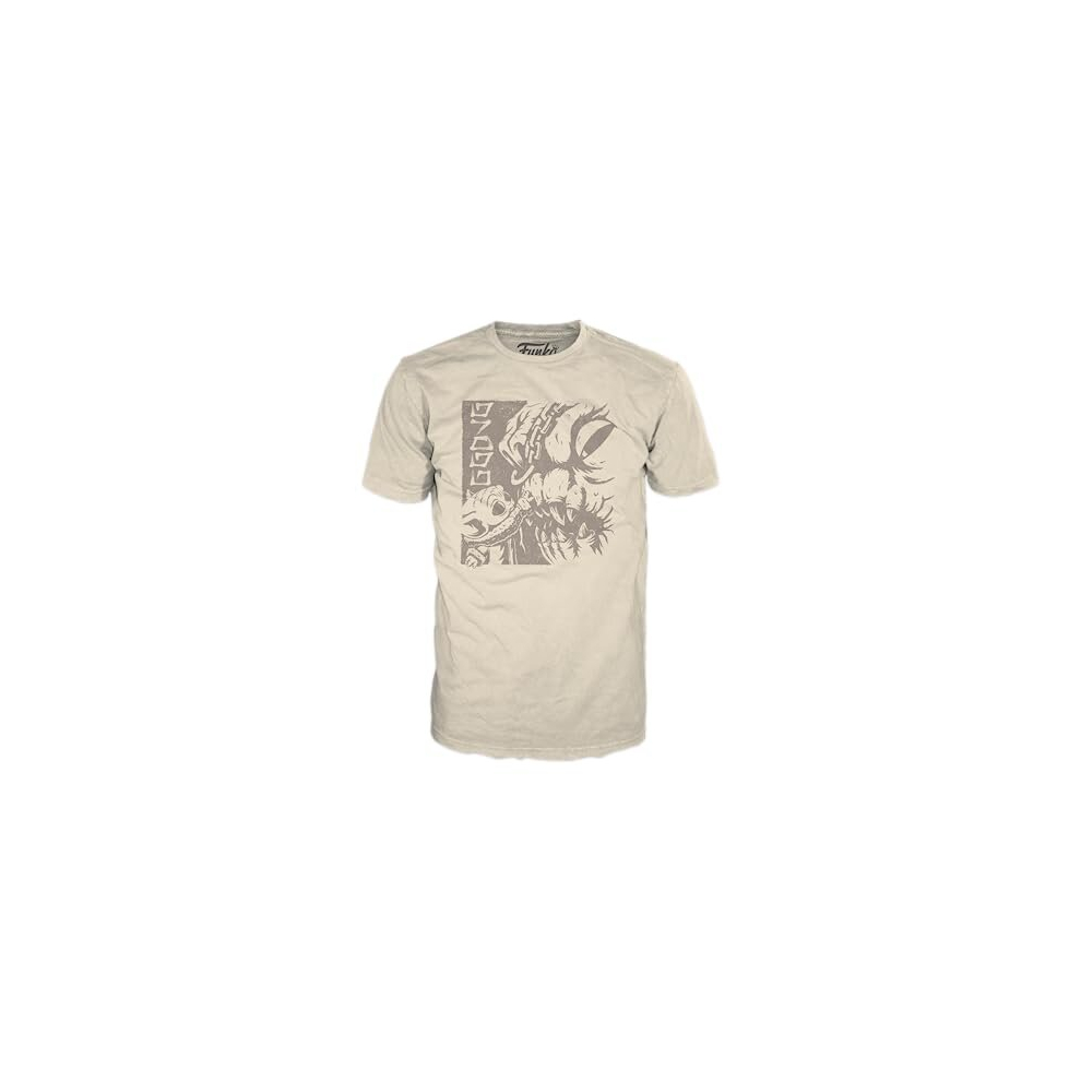 Boxed Tee: W - Grogu (the Child, Baby Yoda) With Rancor - Small - (S) - Star Wars - T-Shirt - Clothes - Gift Idea - Short Sleeve Top for Adults Unisex