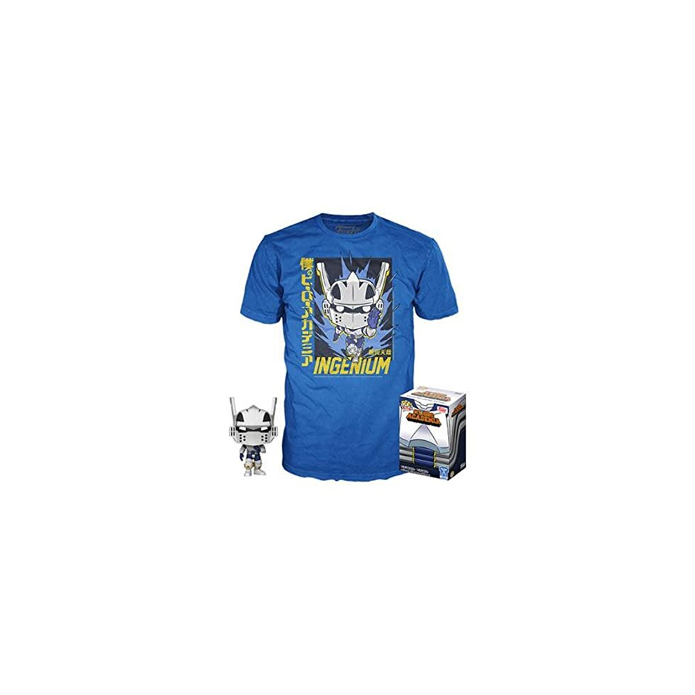 Pop- Pop & Tee My Hero Academia TENYA IIDA INGENIUM (Full Mech Suit) T-Shirt Size XL Playsets, Multicolor (UT-46408XL)