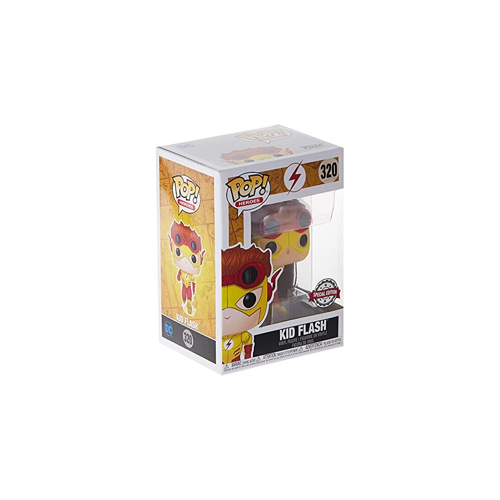 Pop! Heroes Kid Flash Special Edition Vinyl Figure # 320 DC Comics Young Justice Chase Possible