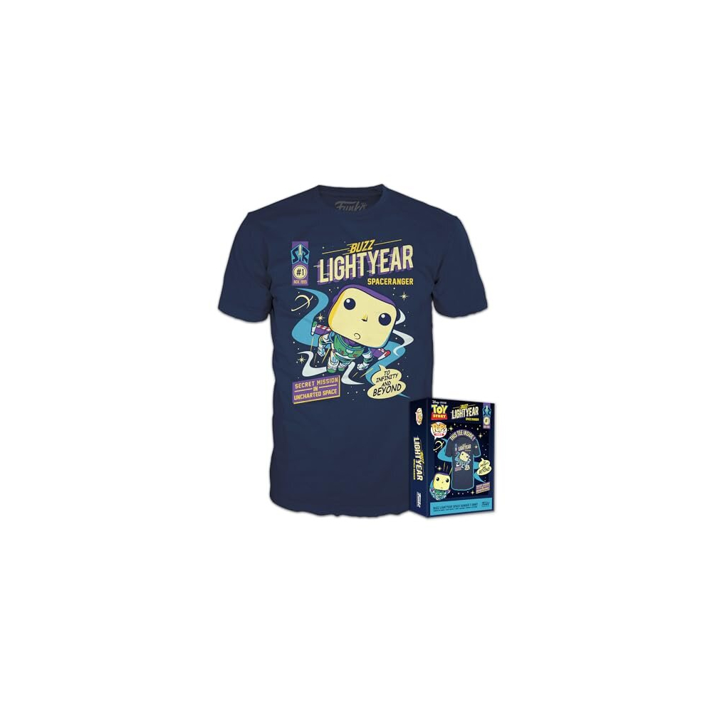 Boxed Tee: Toy Story - Buzz - Large - (L) - Disney: Toy Story - T-Shirt - Clothes - Gift Idea - Short Sleeve Top for Adults Unisex Men and Women -